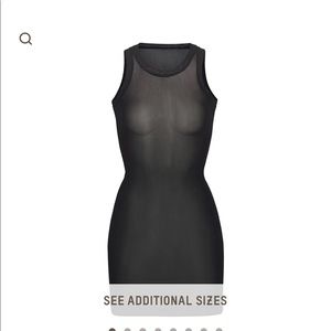 Skims High neck summer mesh tank dress Small BNWT